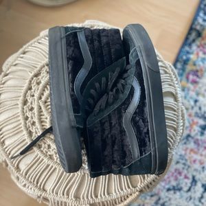 Black velvet vans